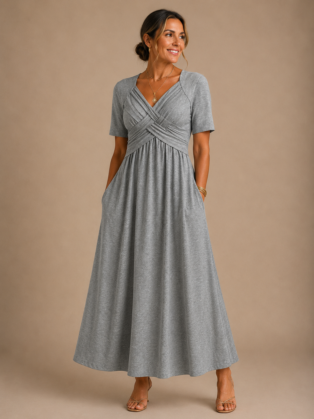 Angeli™ (Athens Edit) | Elegant Midi Dress