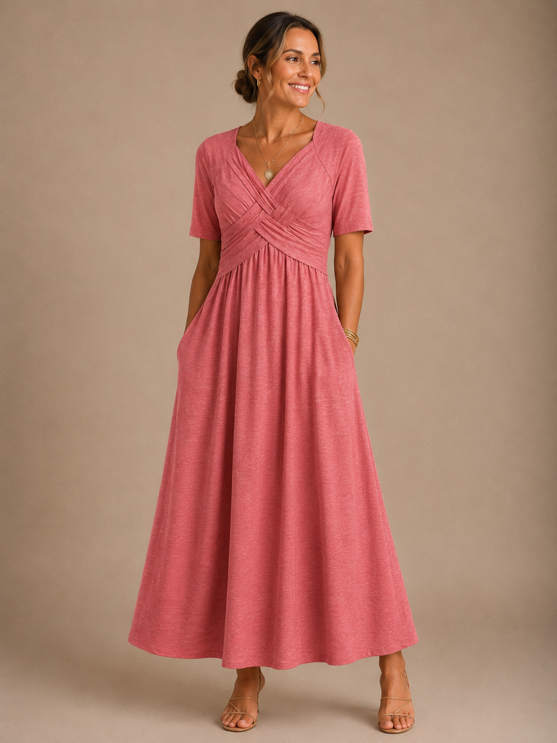 Angeli™ (Athens Edit) | Elegant Midi Dress
