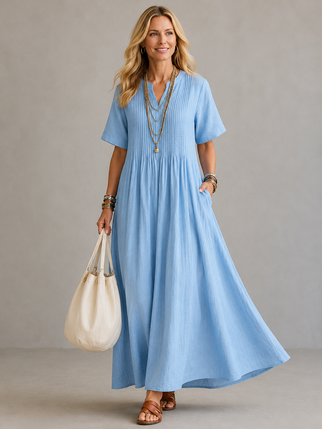 Nathalia™ (Athens Edit) | Pleated Dress