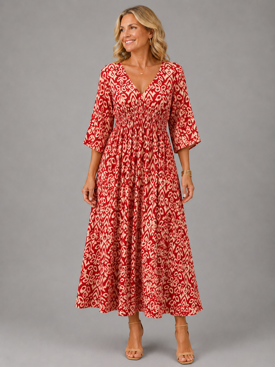 Althea™ (Athens Edit) | Bohemian Flow Midi Dress