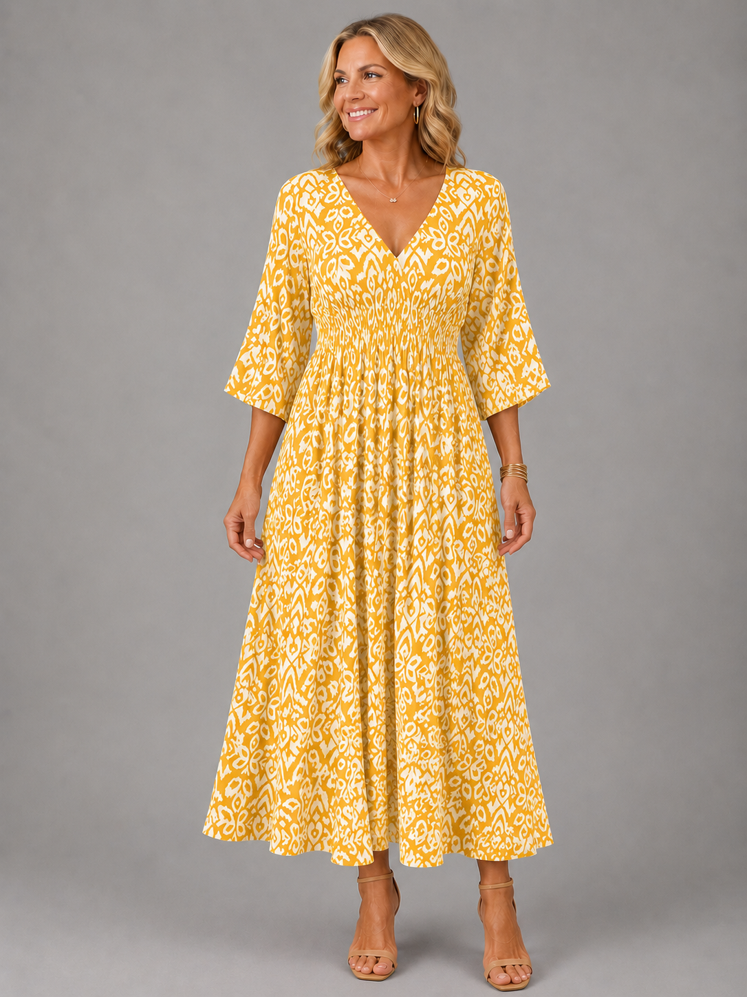 Althea™ (Athens Edit) | Bohemian Flow Midi Dress