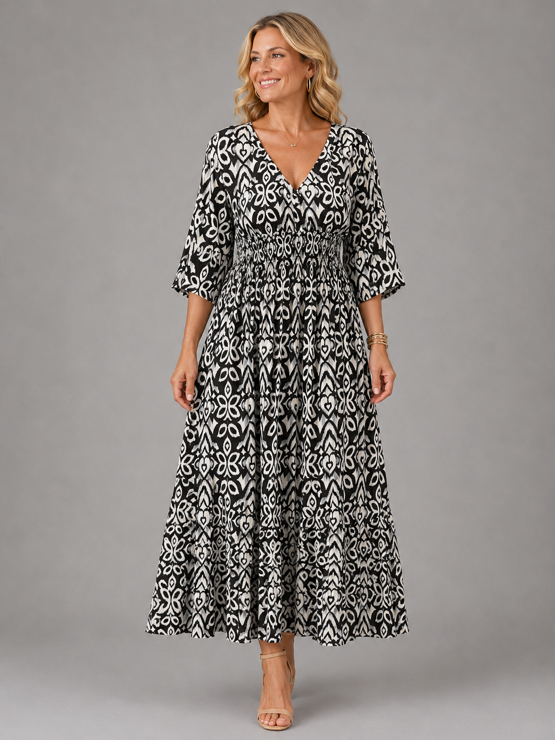 Althea™ (Athens Edit) | Bohemian Flow Midi Dress