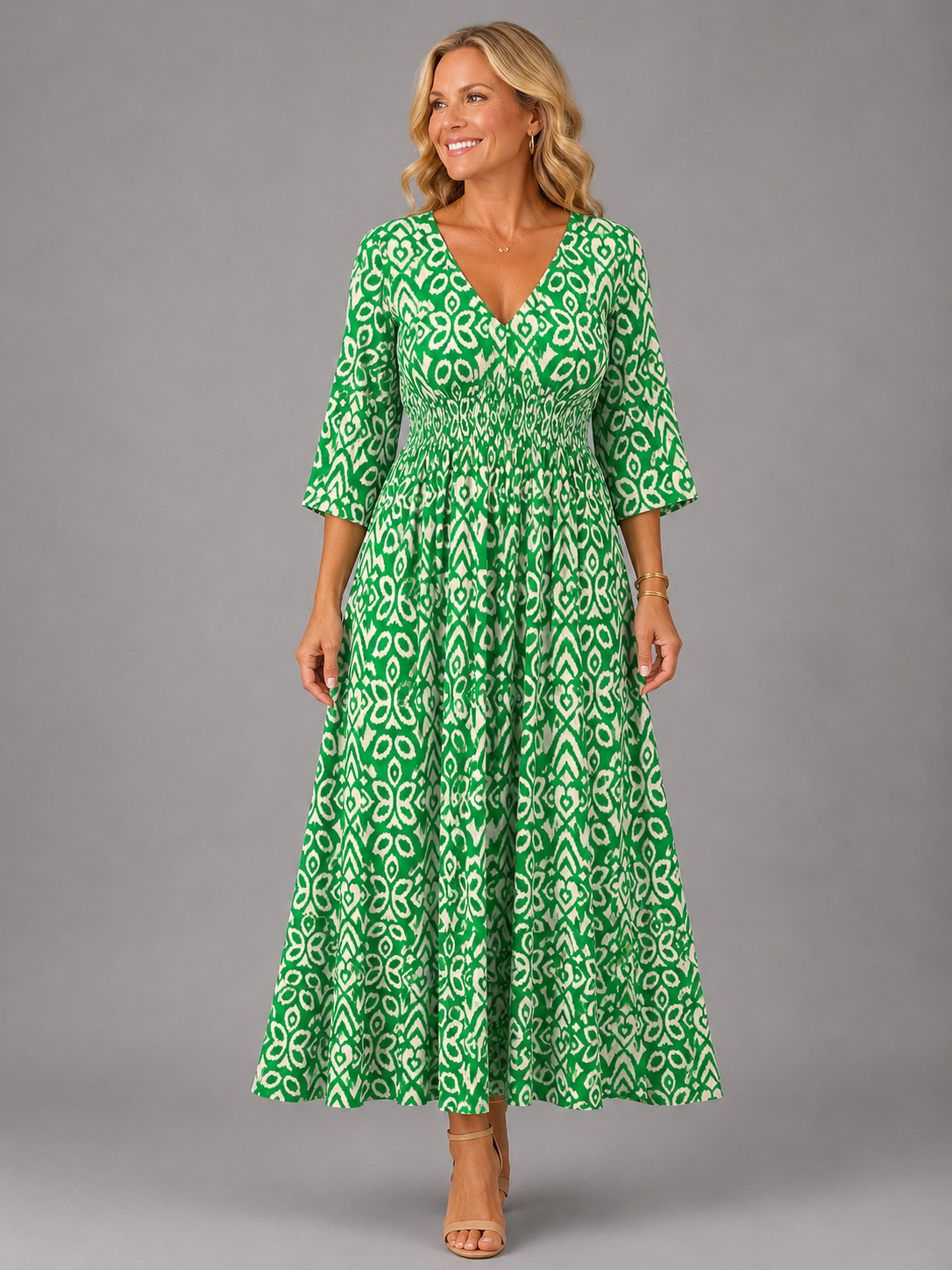 Althea™ (Athens Edit) | Bohemian Flow Midi Dress