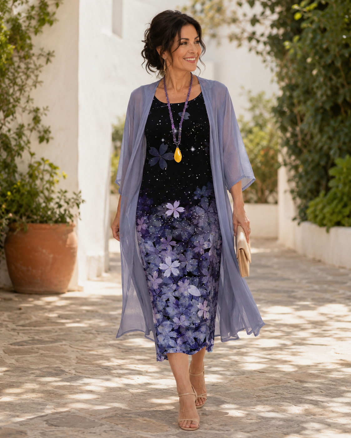 Maeva Dress Set Purple