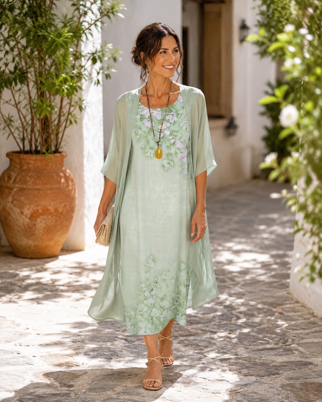Aurelia Dress Set Green