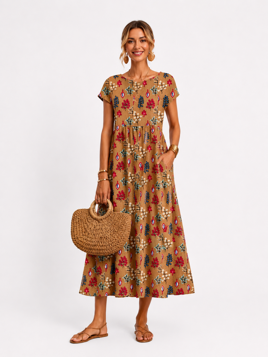 Florene | Short Sleeve Summer Dress