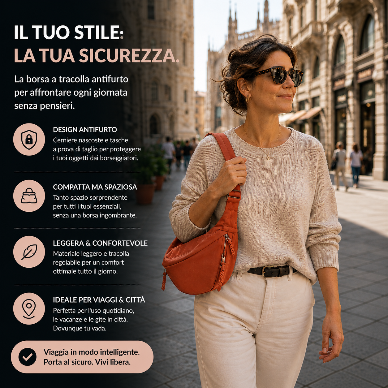 Gioia | Shoulder Bag - Orange
