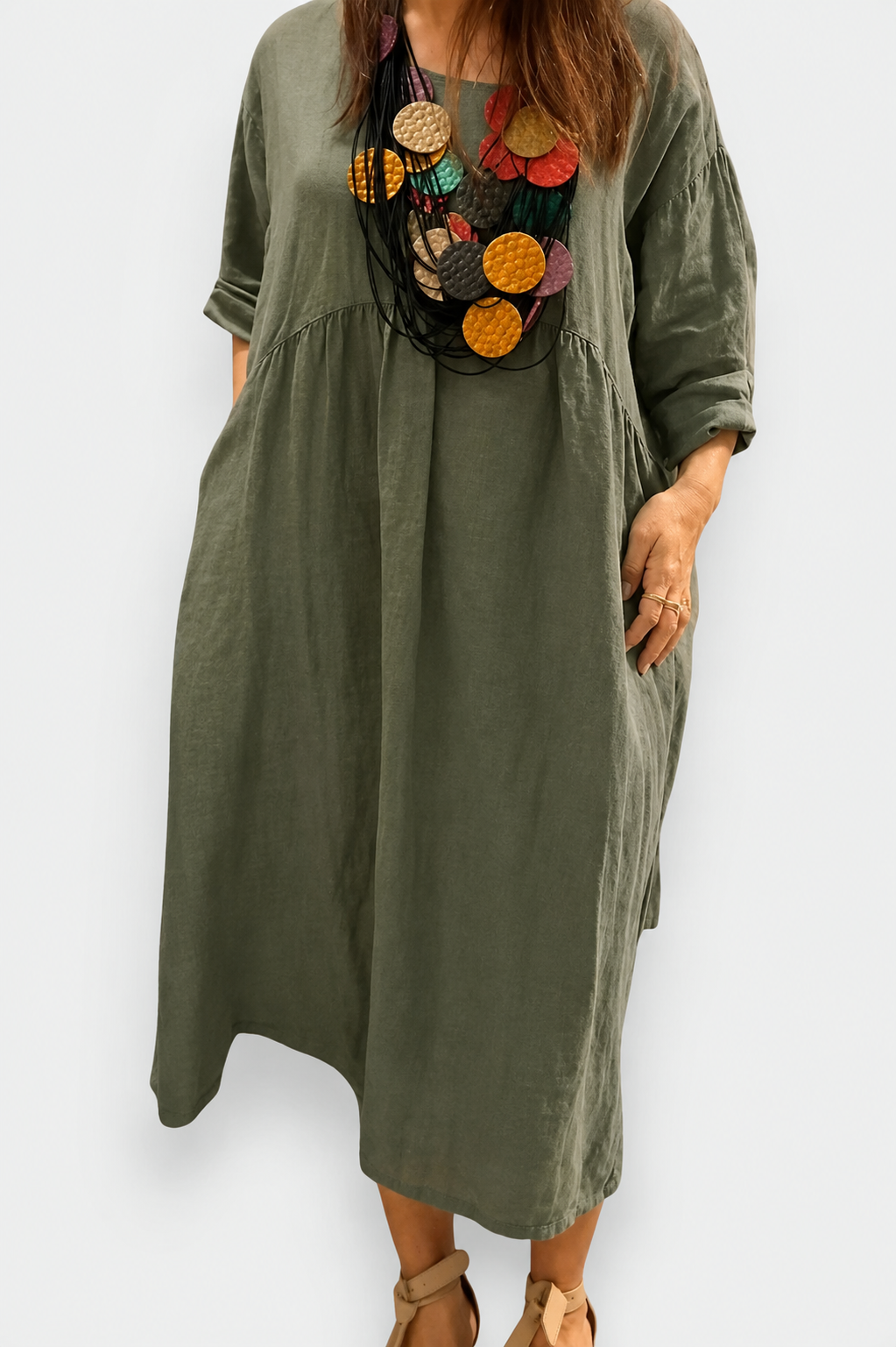 Zoey™ | Cotton and Linen Dress