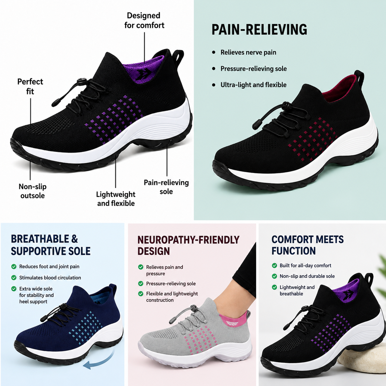Celine™ – Padded Comfort Walking Sneaker