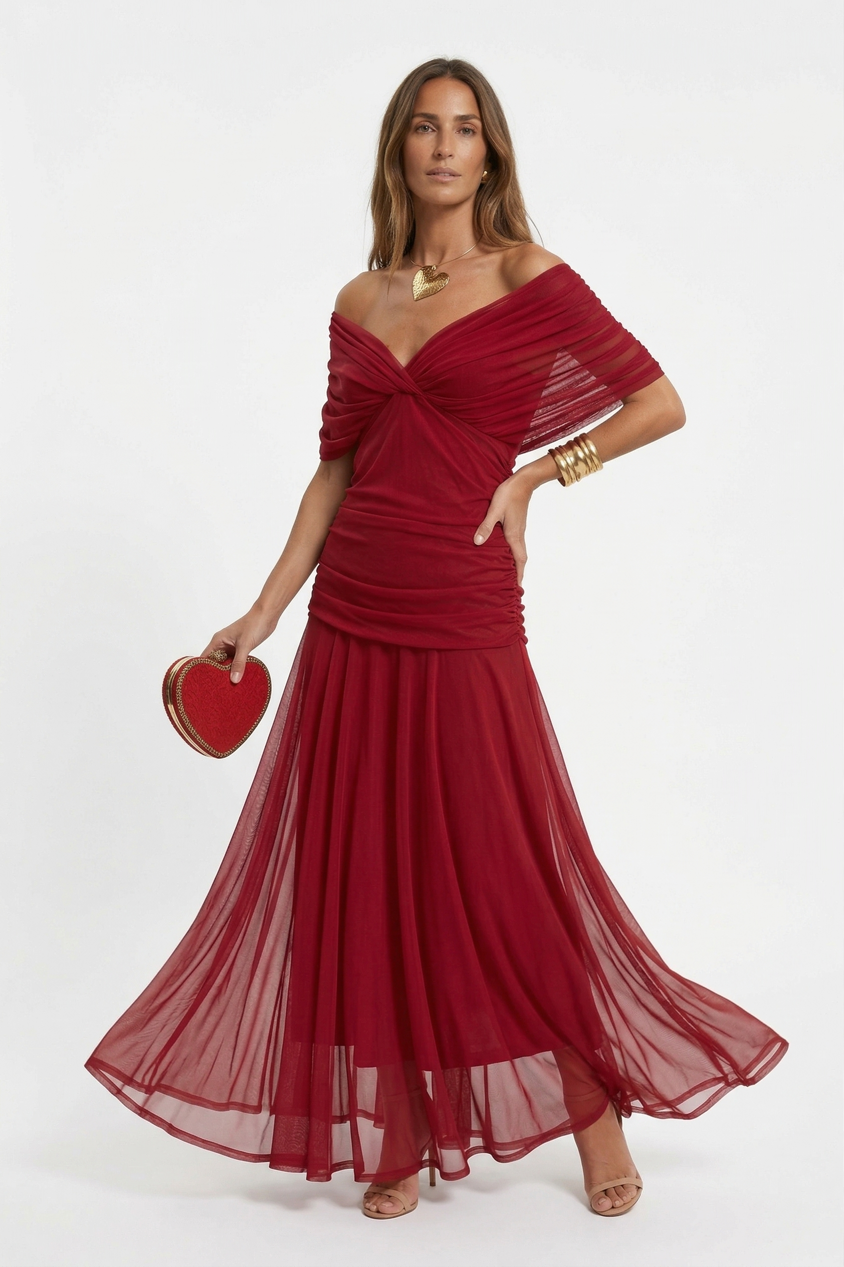 Nora | Long V-Neck Dress – Limited Edition