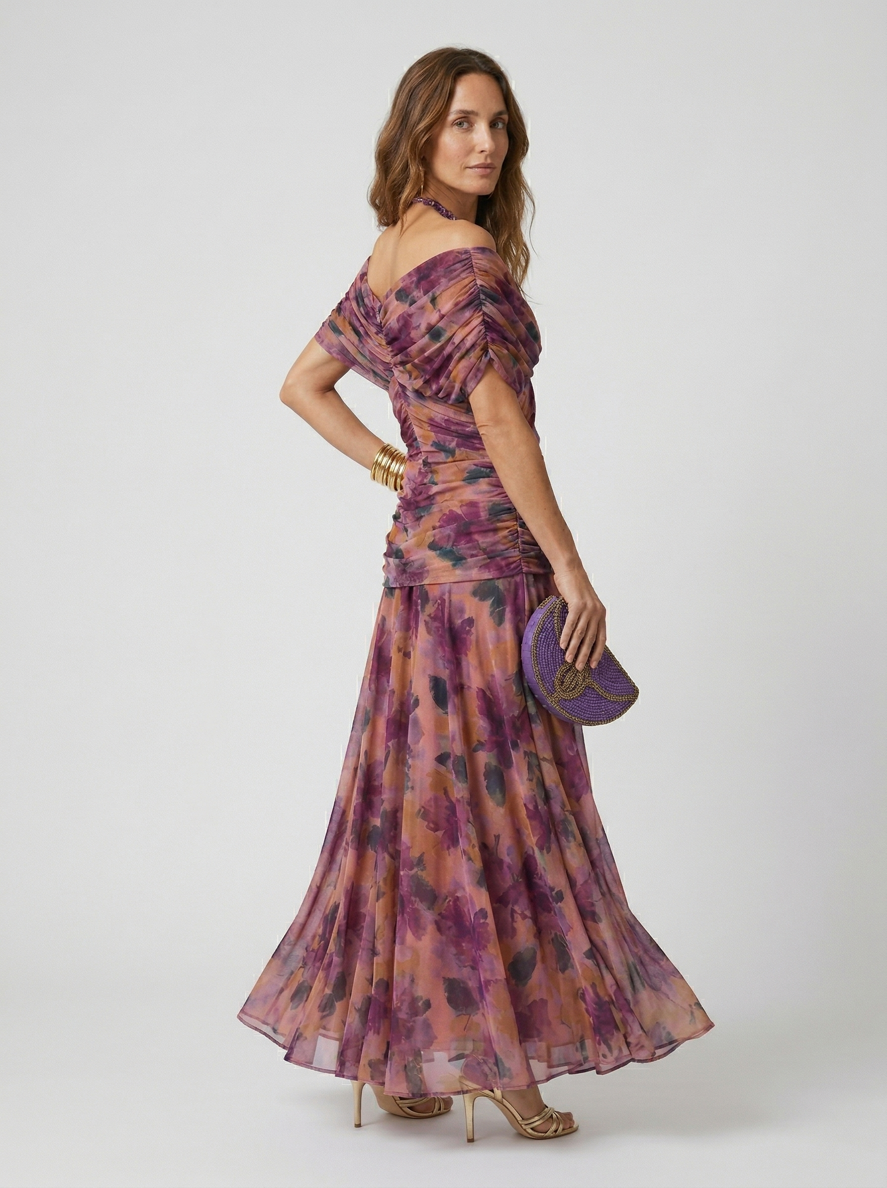 Nora | Long V-Neck Dress – Limited Edition