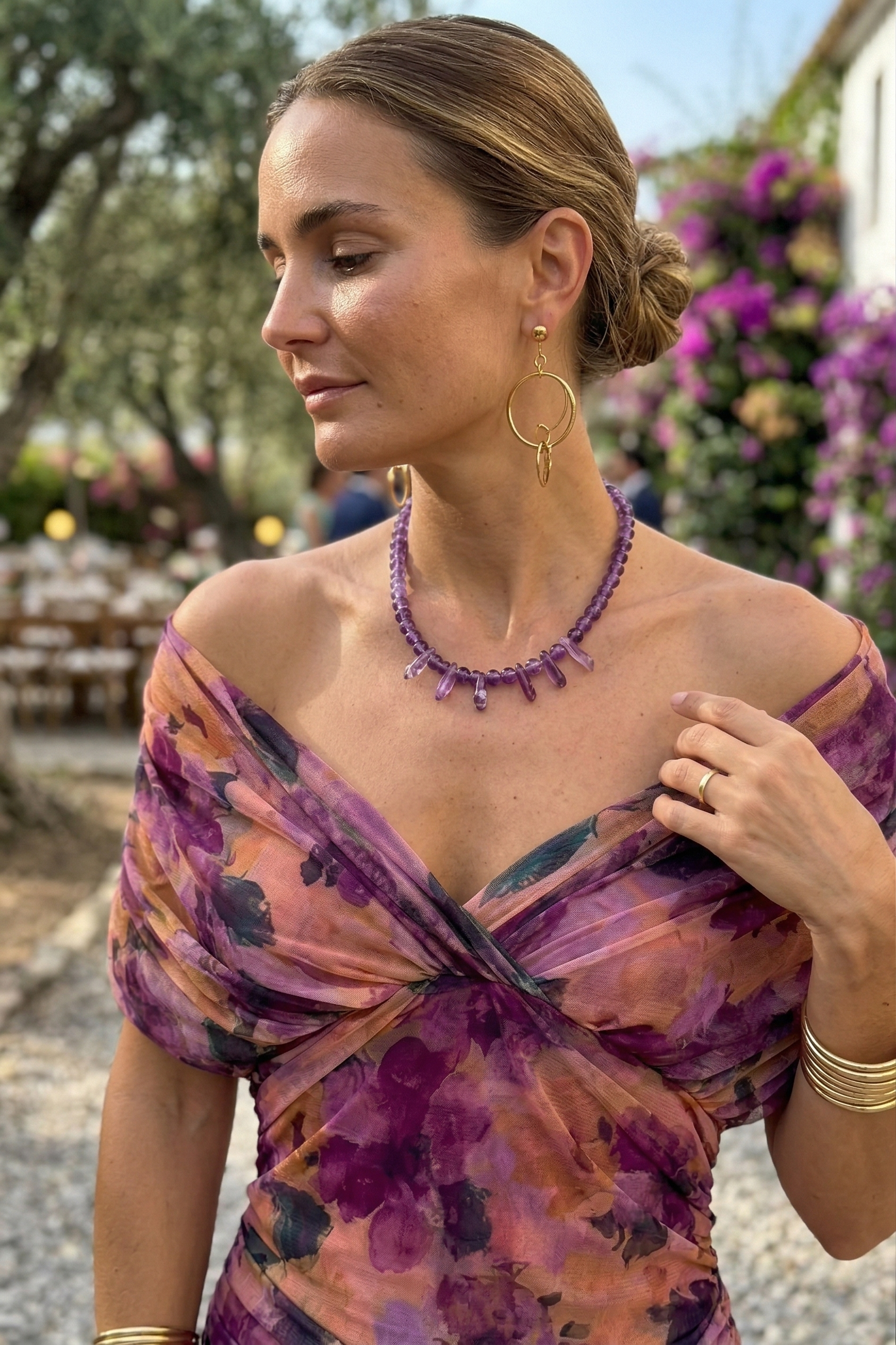 Nora | Long V-Neck Dress – Limited Edition