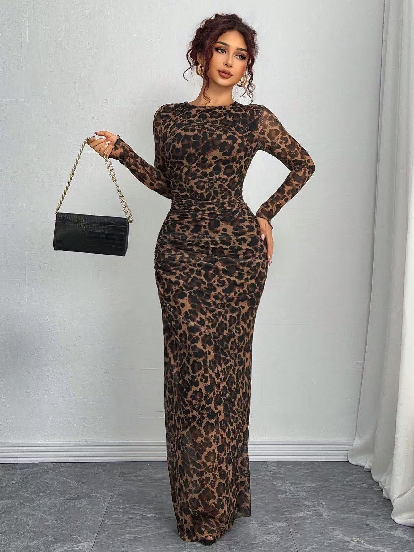 Mia™ | Printed Maxi Bodycon Dress