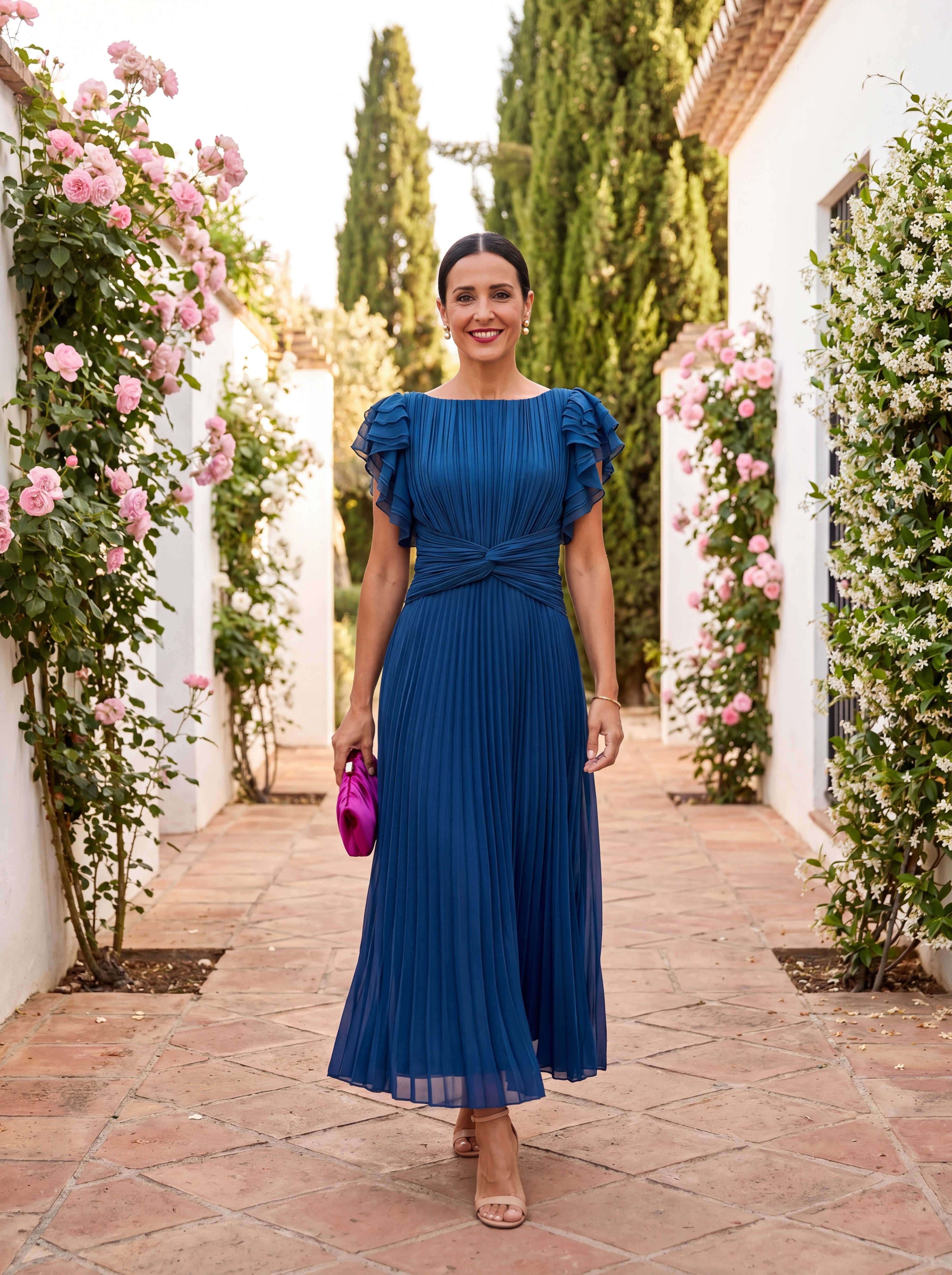 Selena Elegant Dress in Refined Tulle