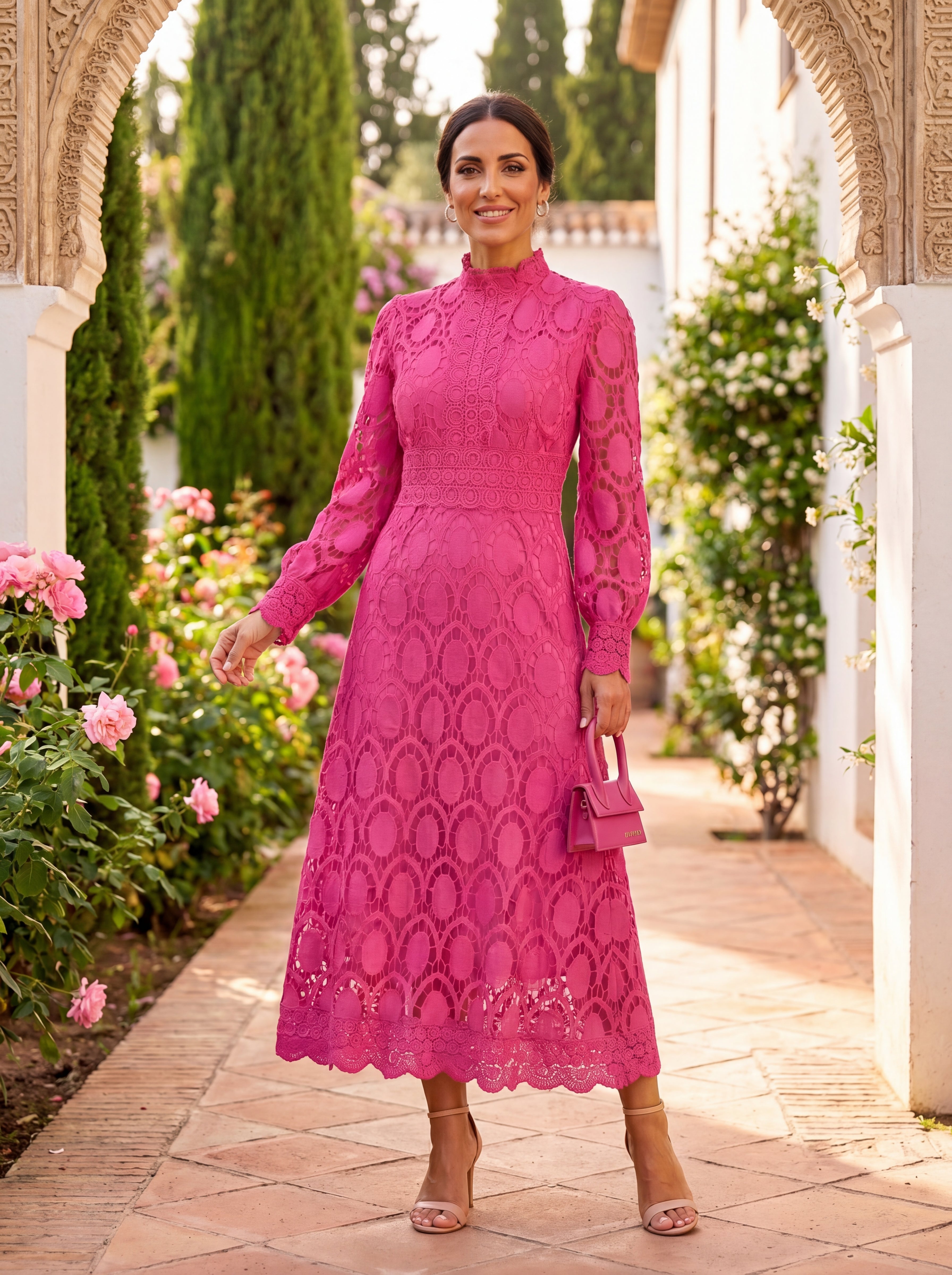 Carmona Elegant Silk Dress