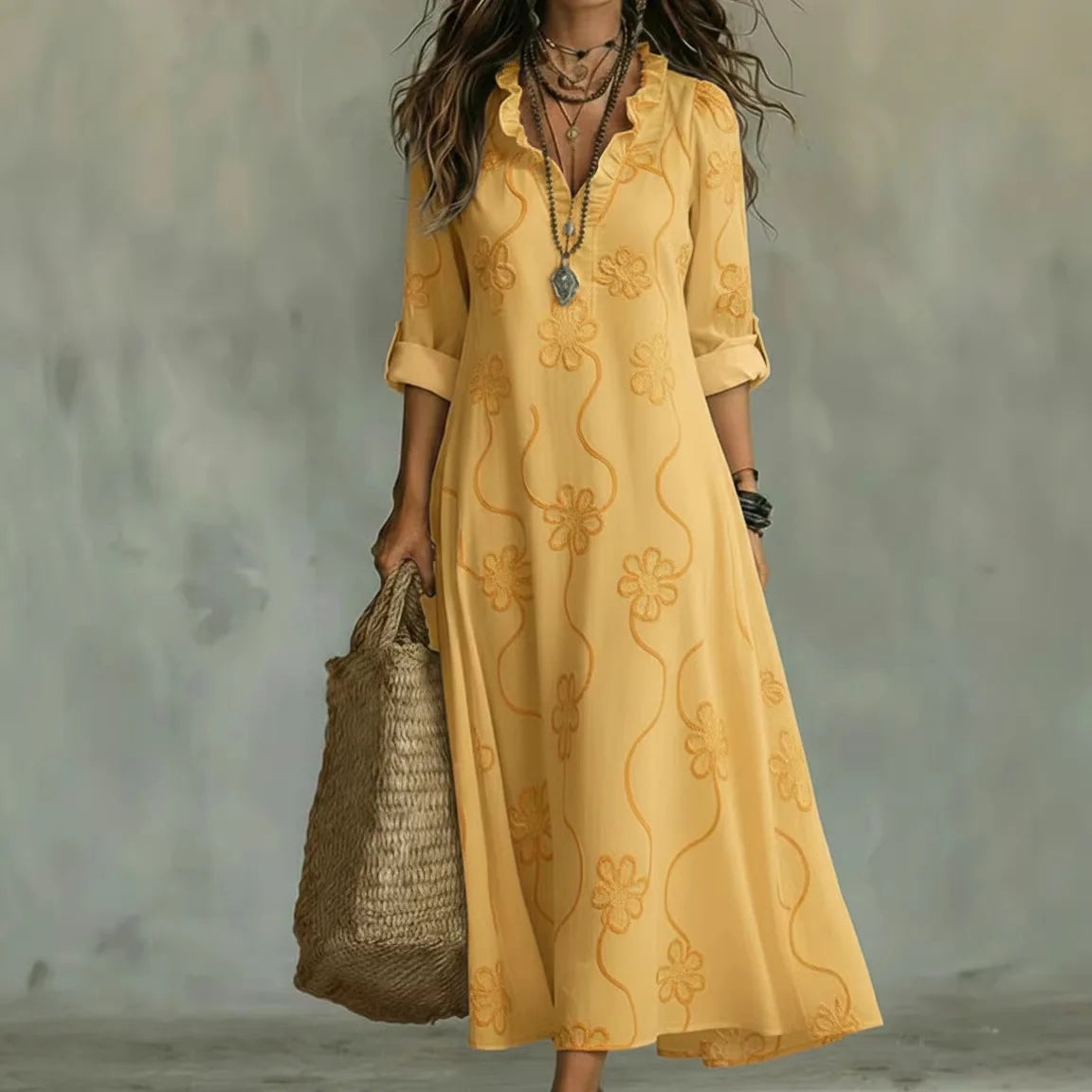 Sienna Floral Summer Long Dress