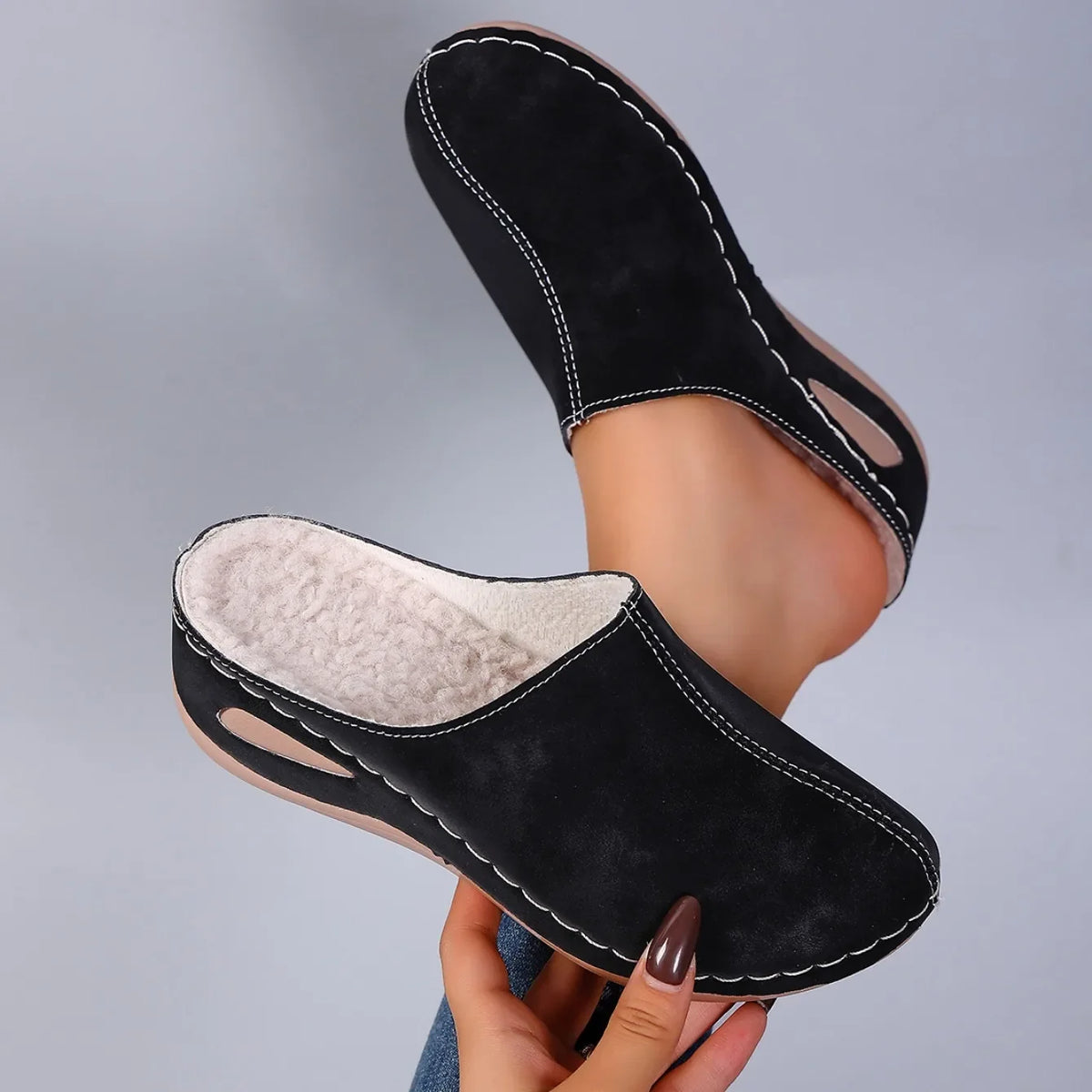 Marvion Cozy Fleece Slippers