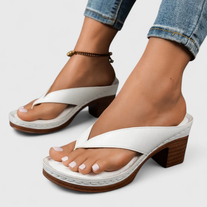 Comfortable Occasion Real Leather Heels