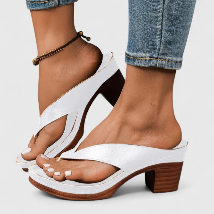Comfortable Occasion Real Leather Heels