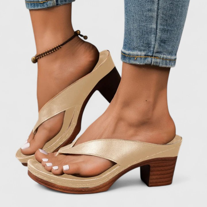 Comfortable Occasion Real Leather Heels