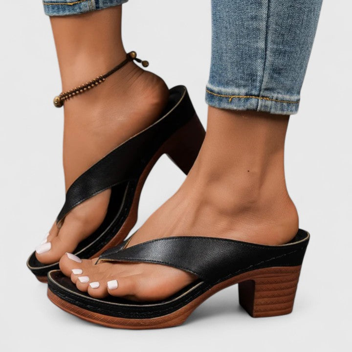 Comfortable Occasion Real Leather Heels