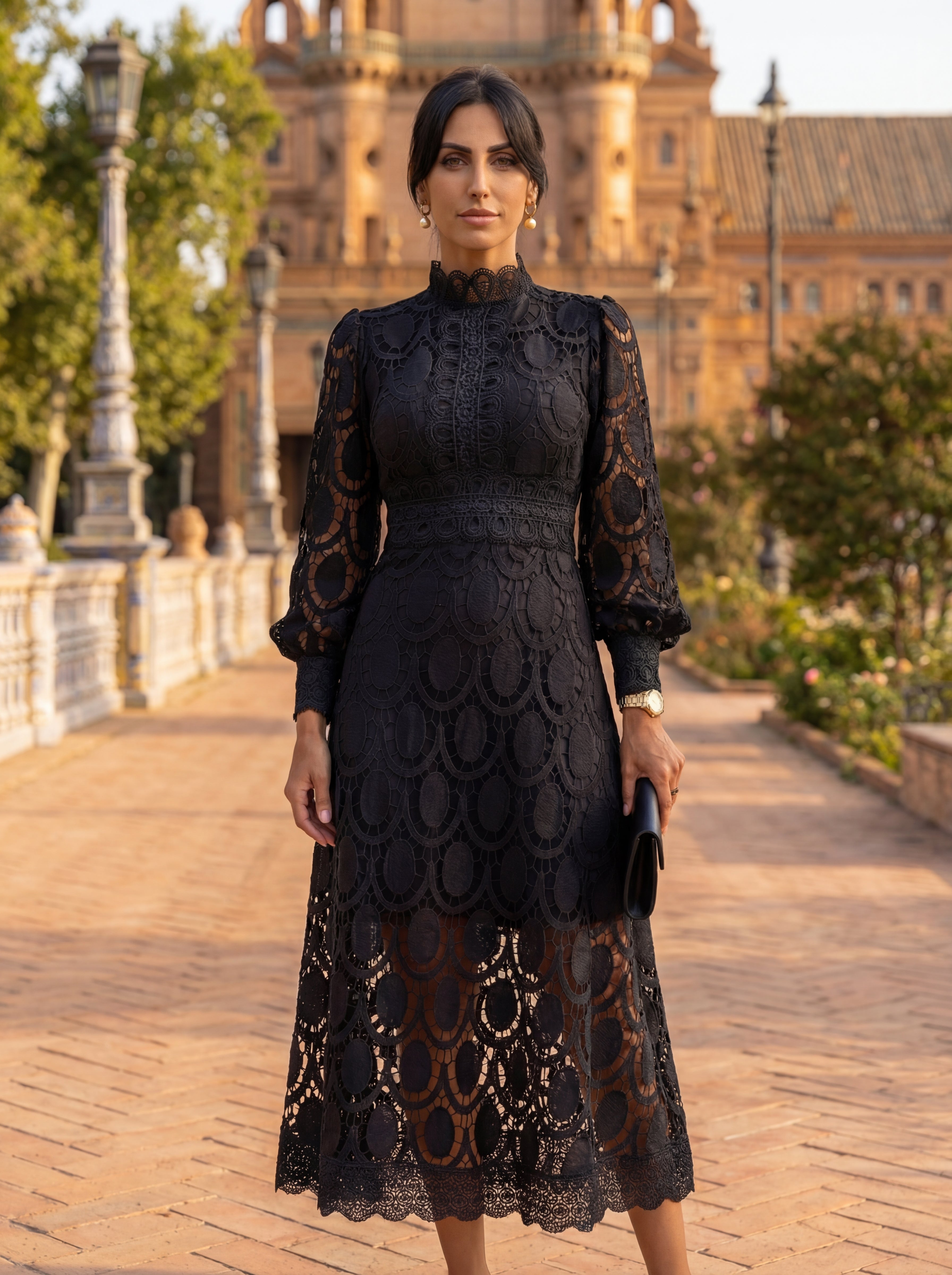 Carmona Elegant Silk Dress