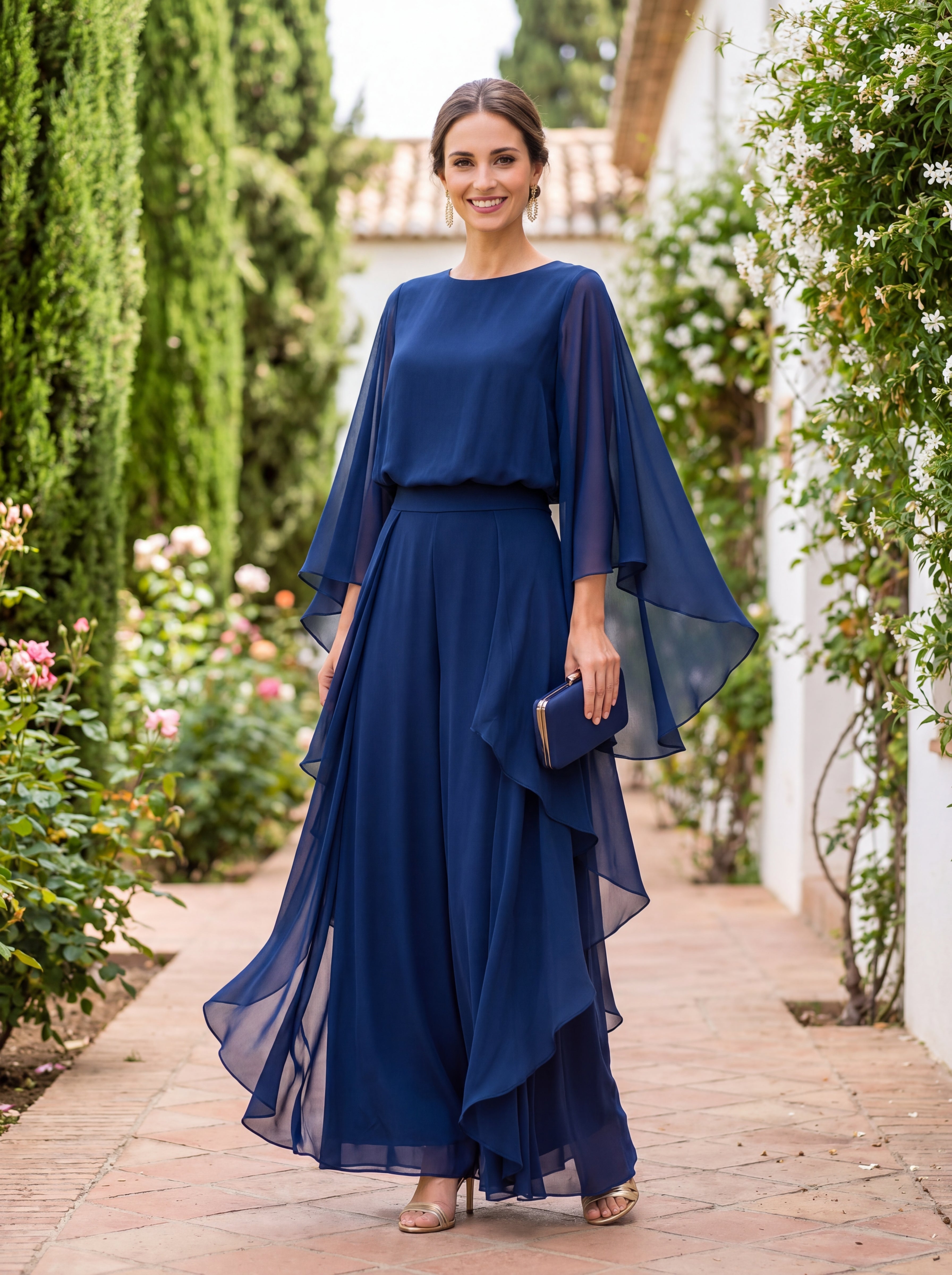 Lázaro Two-Piece Set in Elegant Refined Crepe