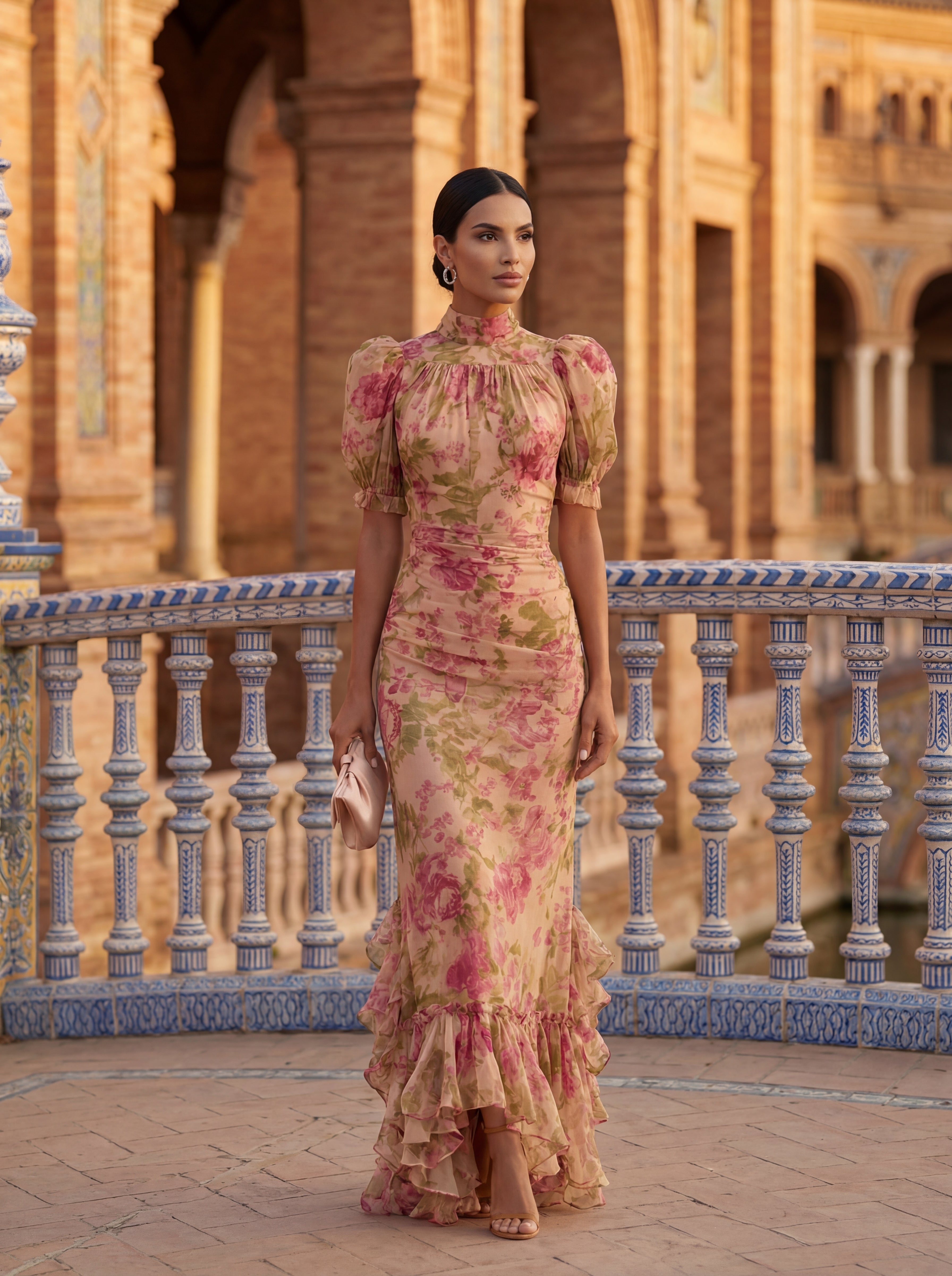 Rosario Elegant Silk Dress