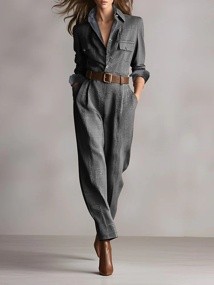Anna | Elegant Monochrome Check Print