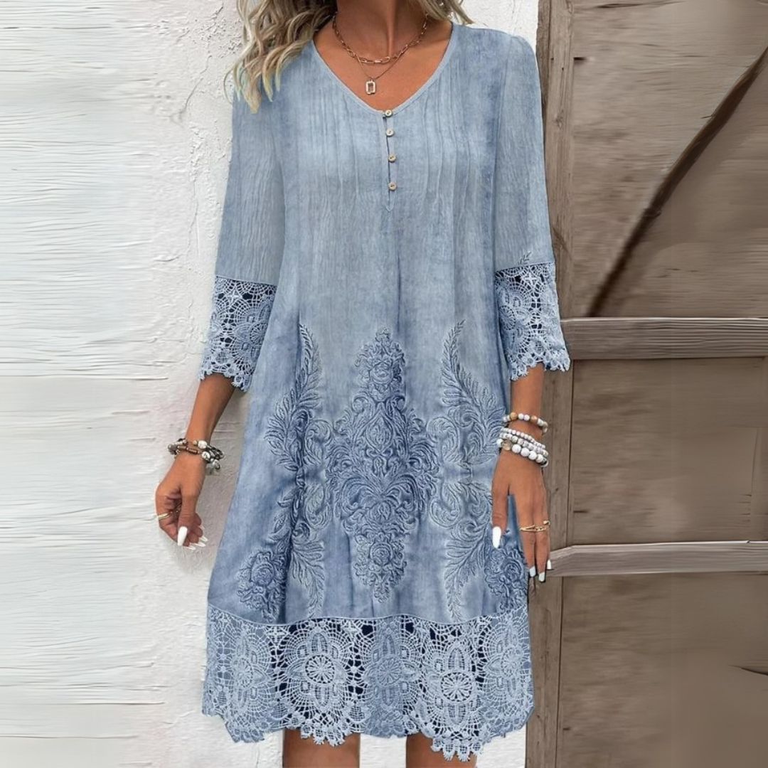 Odette Floral Midi Dress