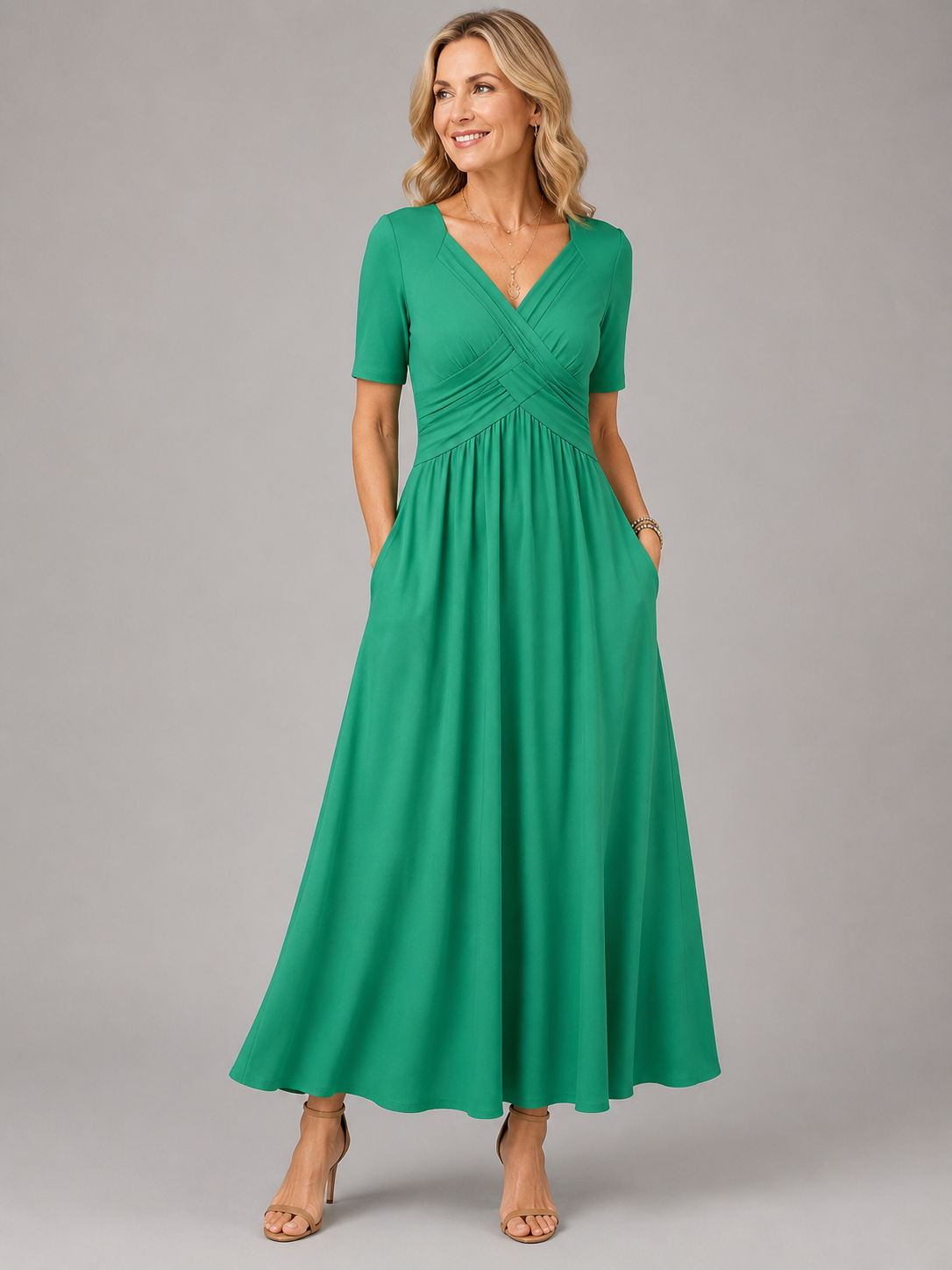 Angeli™ (Athens Edit) | Elegant Midi Dress