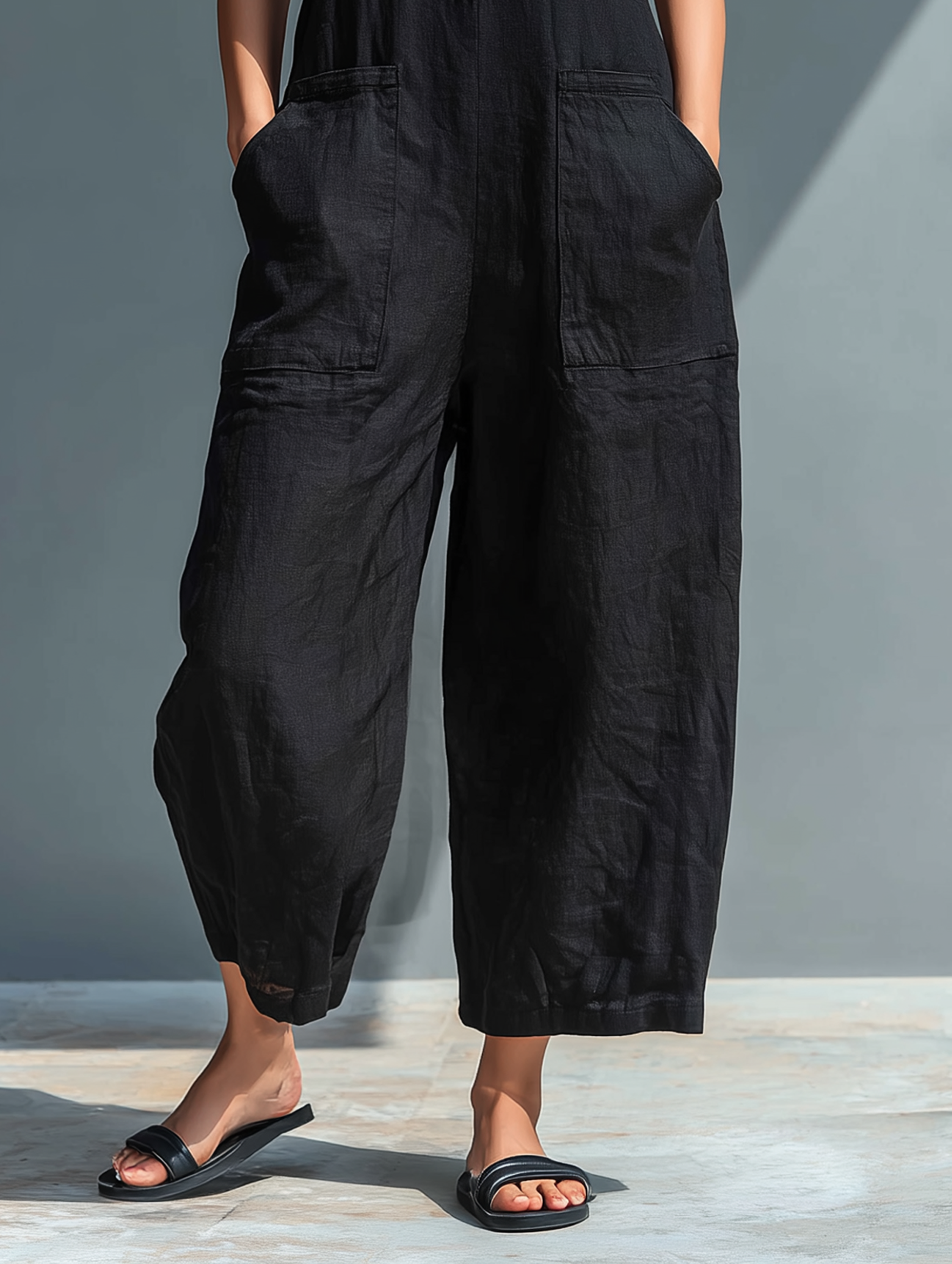 Sleeveless Loose Jumpsuit