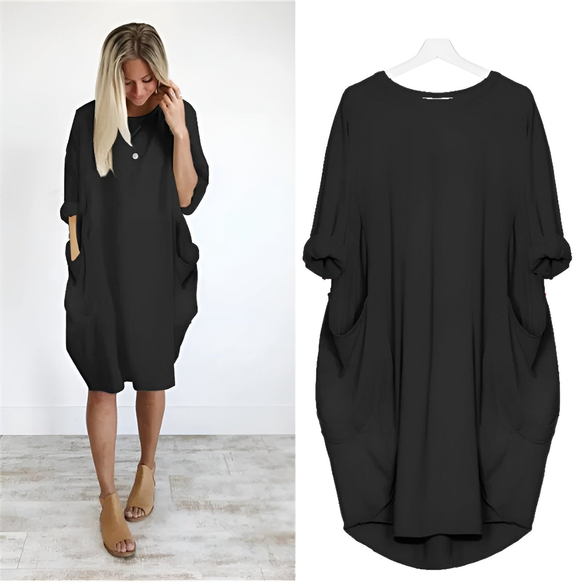 Greer Elegant Pocket Dress