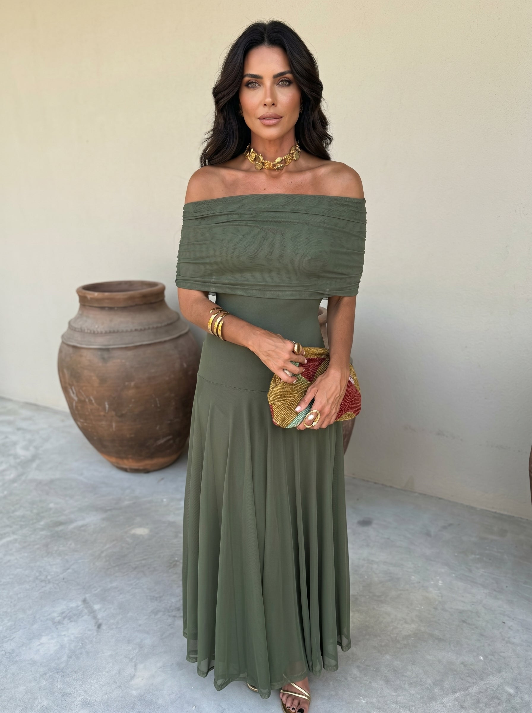 Simba Elegant Dress in Silk Tulle