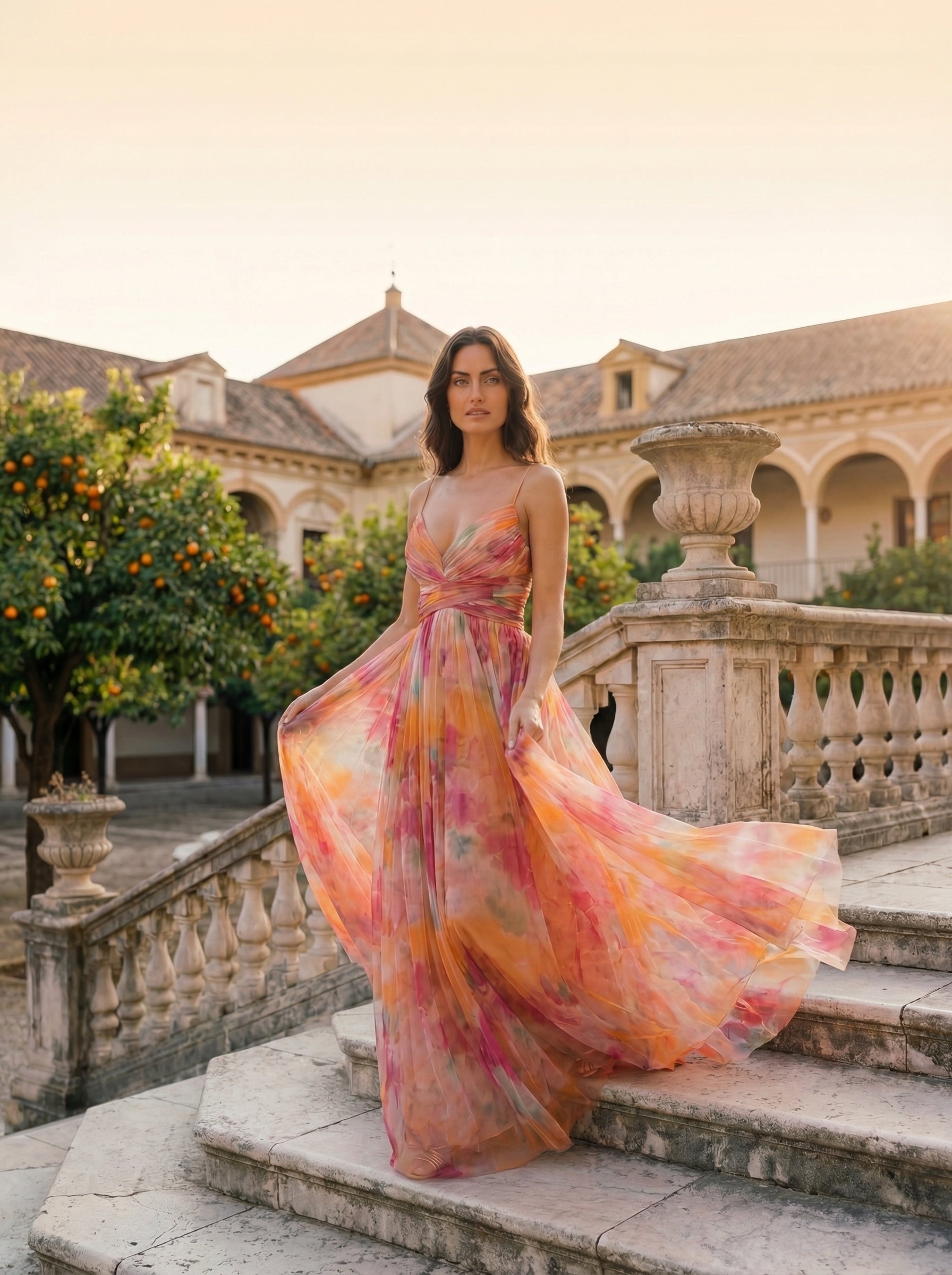 Marbella Elegant Silk Dress