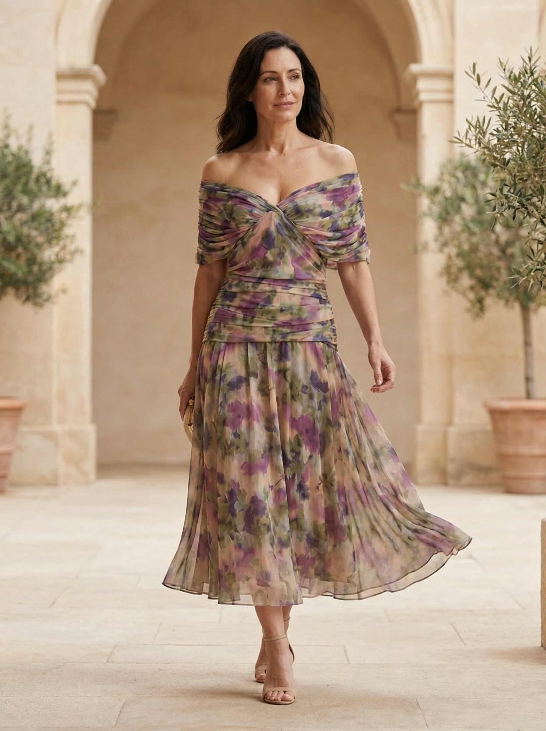 Santana Elegant Silk Dress