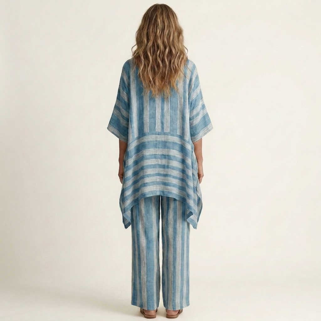 Kiara | Two-Piece Striped Cotton Set