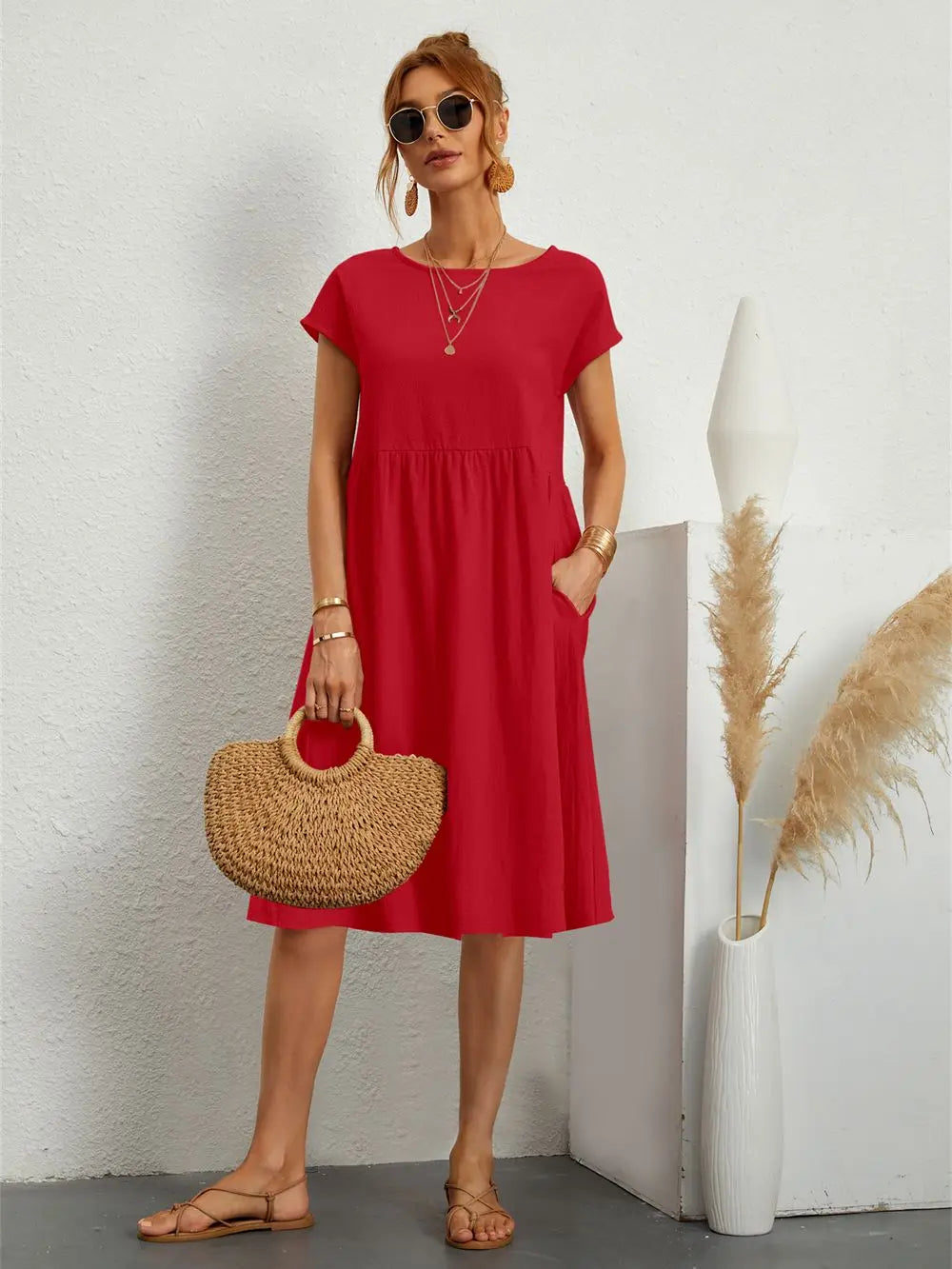 Yara Casual Pocket Dress