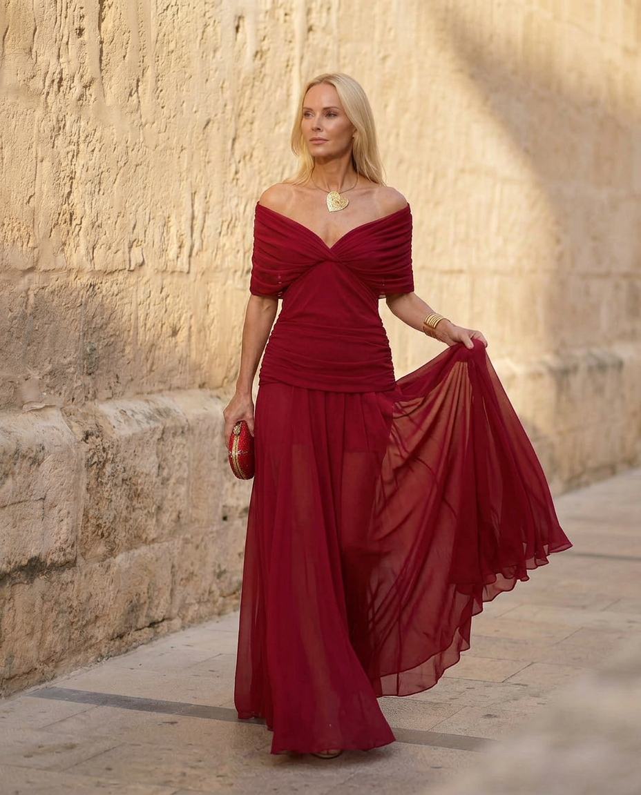 Santana Elegant Silk Dress