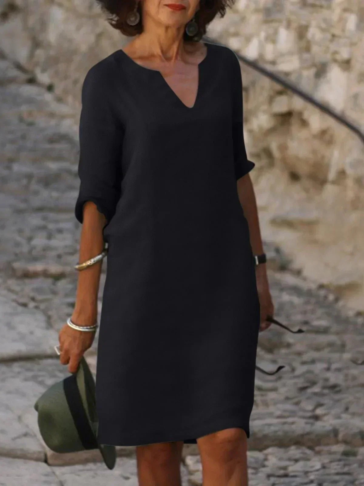 Kara V-Neck Day Dress